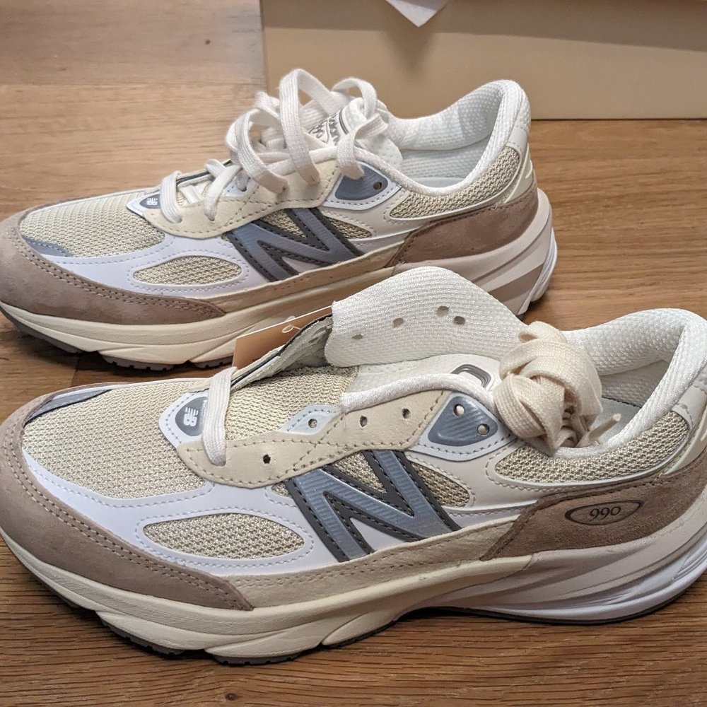 New Balance Made in USA 990v6 in Mindful Grey with Bone